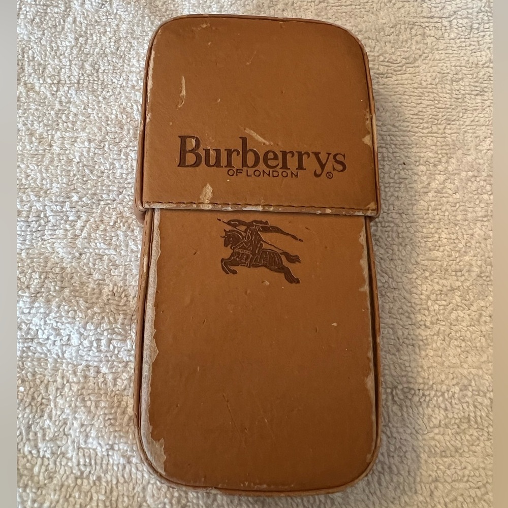 Burberry vintage glasses case with dust bag.